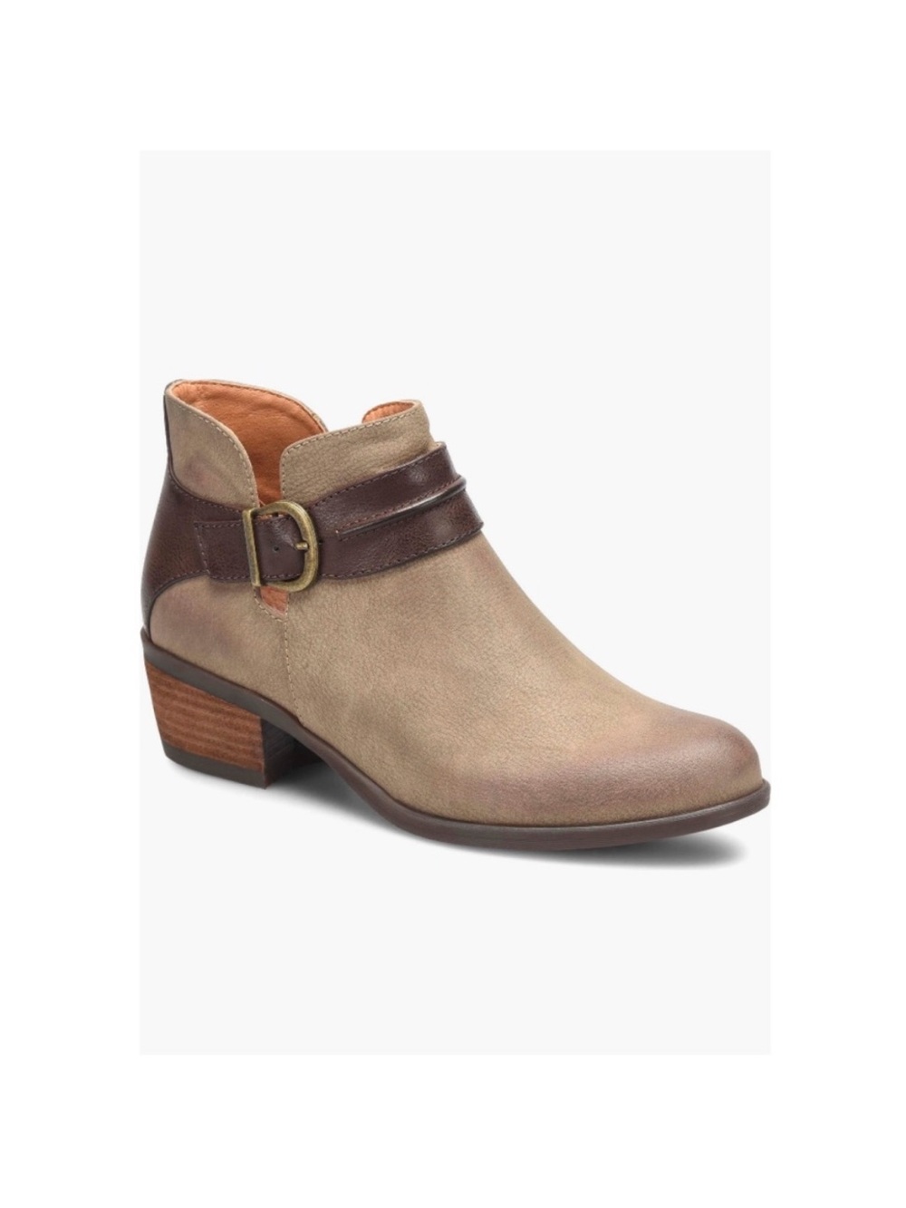 B O C By Born Gemm Buckle Bootie Taupe & Light Brown Women’s Size 8